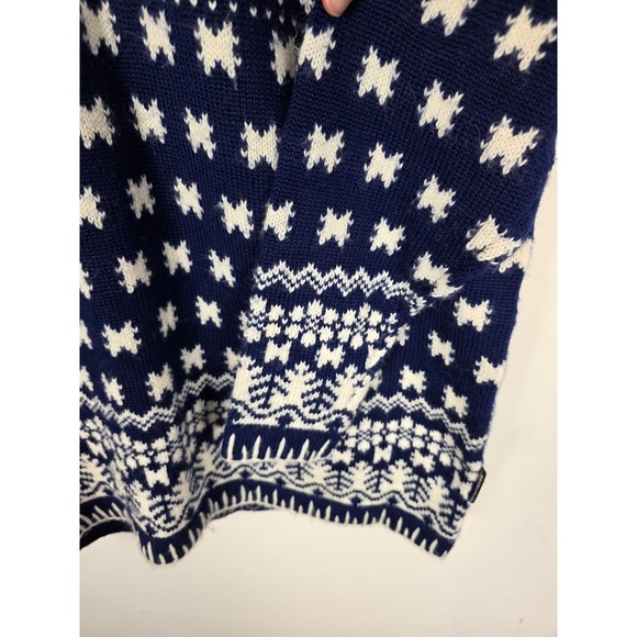 Obermeyer Vintage Womens Blue Fair Isle Nordic Winter Wool‎ Blend Sweater Small - Picture 4 of 7